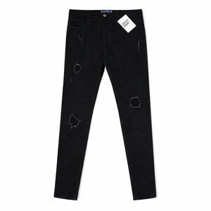 Hollister Black Distressed Skinny Jeans – Women’s Size (Excellent Condition)